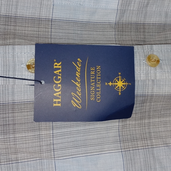 0304 Haggar Button Up Shirt - Picture 6 of 8